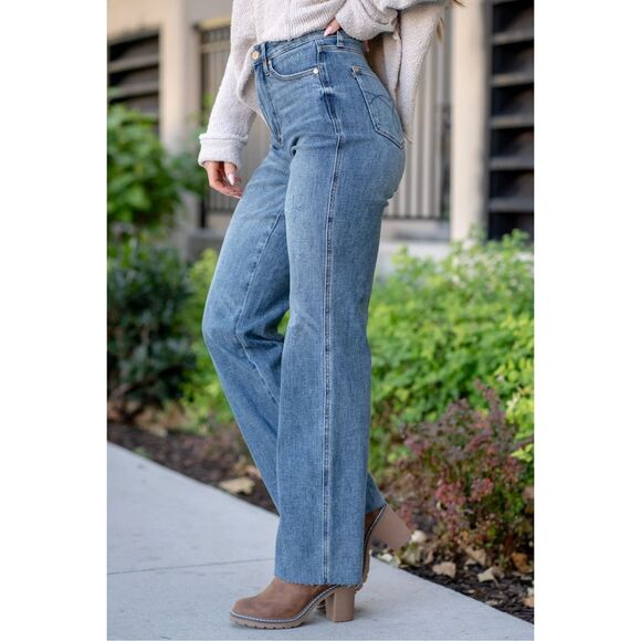 Judy Blue Renee High Rise Tummy Control Jeans Blue Size 5/27 - Picture 4 of 12